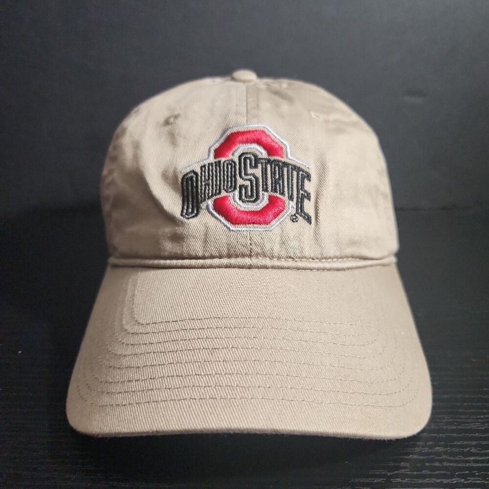 Signatures‎ NCAA Beige Tan Ohio State Buckeyes Dad Hat Cap strapback
